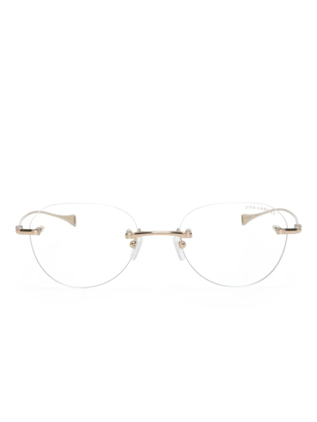 

Dita Eyewear солнцезащитные очки Lancier в круглой оправе, золотой