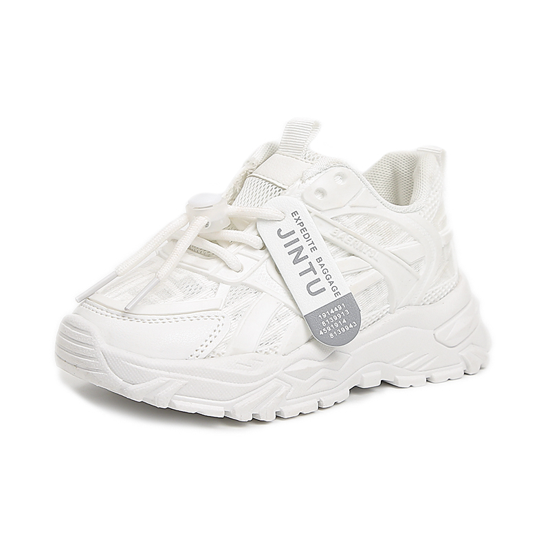 

Амортизирующие устойчивые к истиранию дышащие быстросохнущие поддерживающие влагоотводящие детские повседневные кроссовки Kids' Peter pan, белый