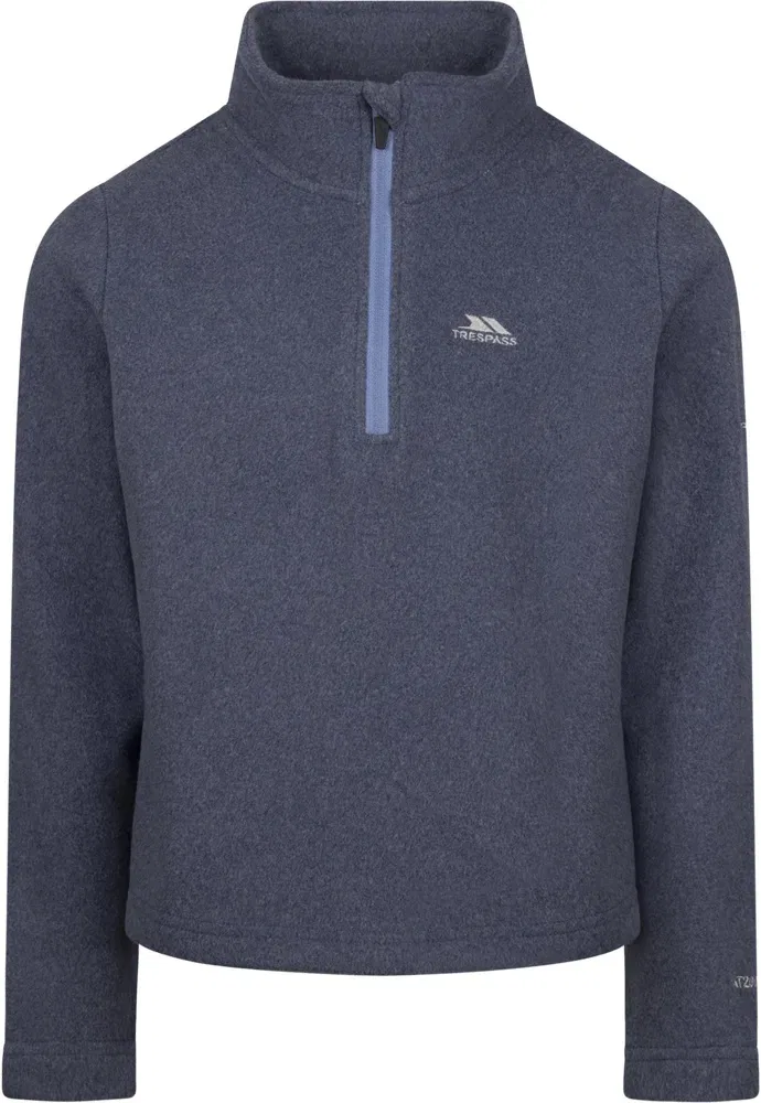Детская флисовая куртка/свитер "Nollan Microfleece At200" синего цвета Trespass