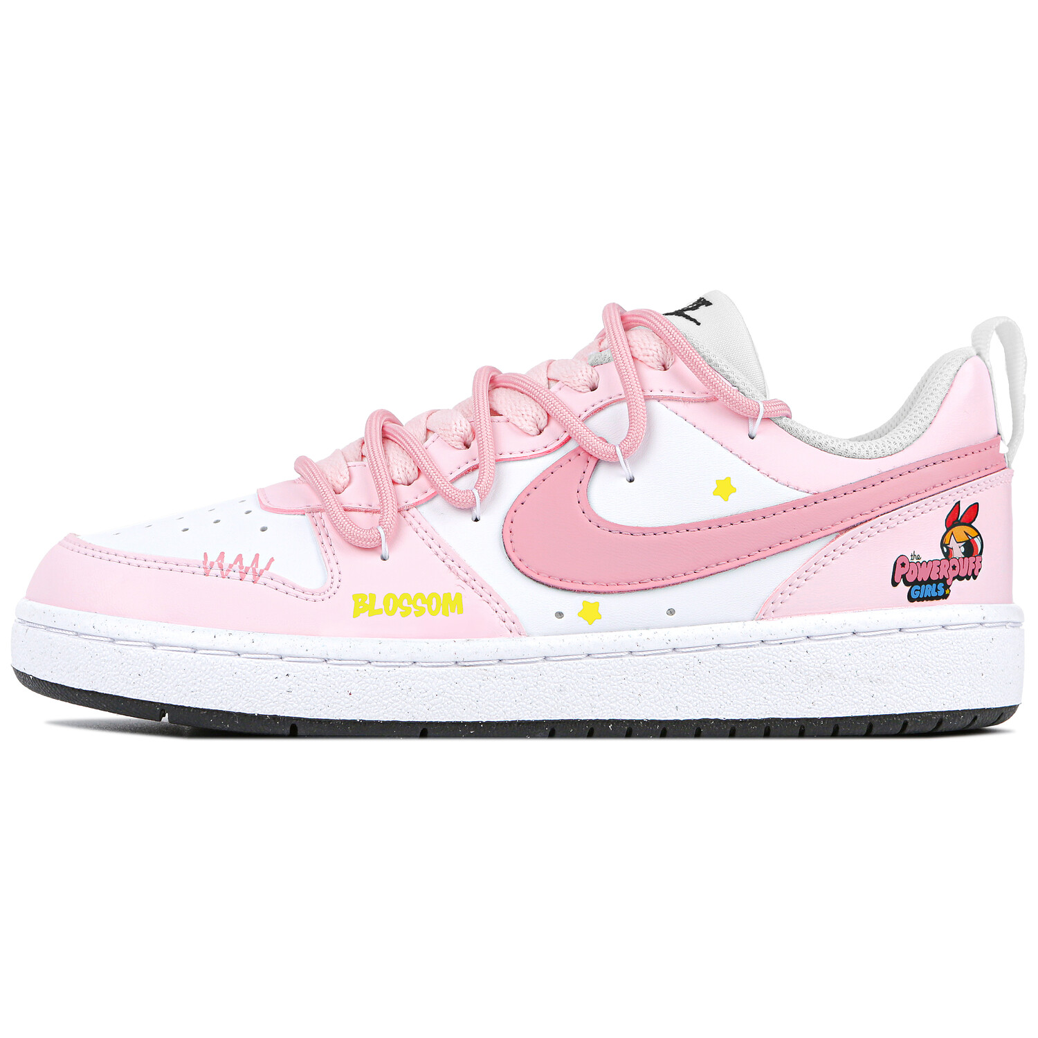 

Кроссовки Nike Court Borough Skateboard Shoes Women's Low-Top White Pink, Розовый, Кроссовки Nike Court Borough Skateboard Shoes Women's Low-Top White Pink