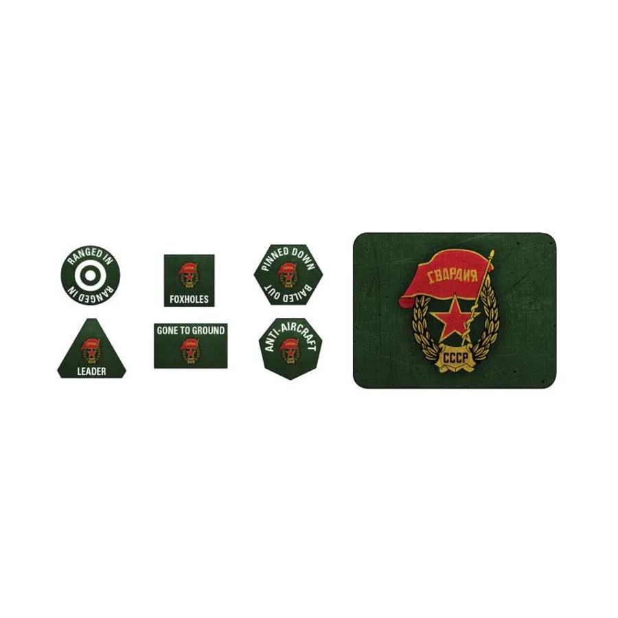 

Жетоны советской гвардии и набор целей, Flames of War - WWII - Dice, Gaming Aids, Paints & Brushes