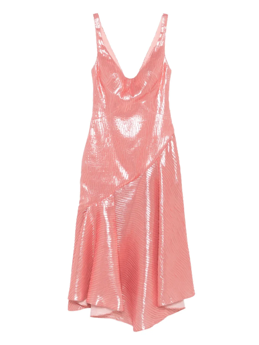 

Платье миди асимметричного кроя Gemy Maalouf, розовый