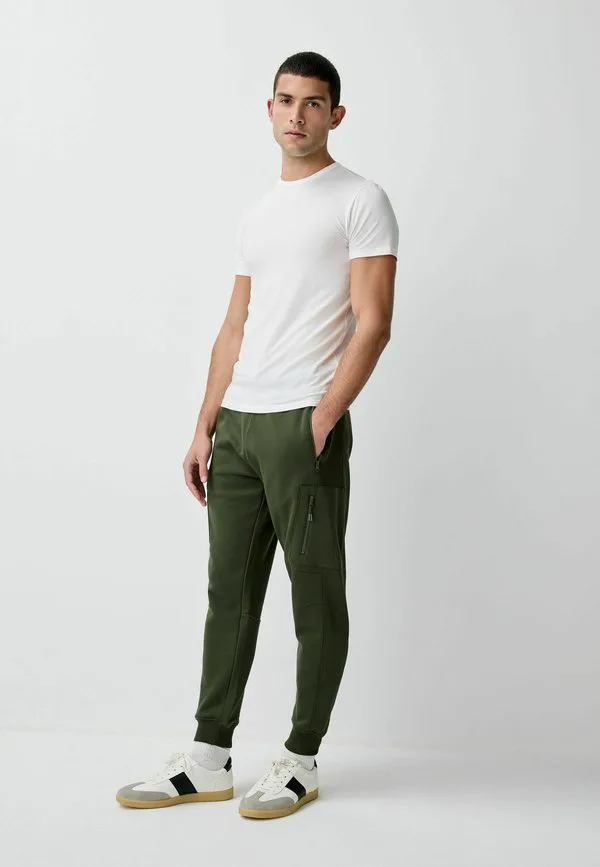 Спортивные брюки в стиле милитари стандартного кроя Next, Khaki Green — фото 3