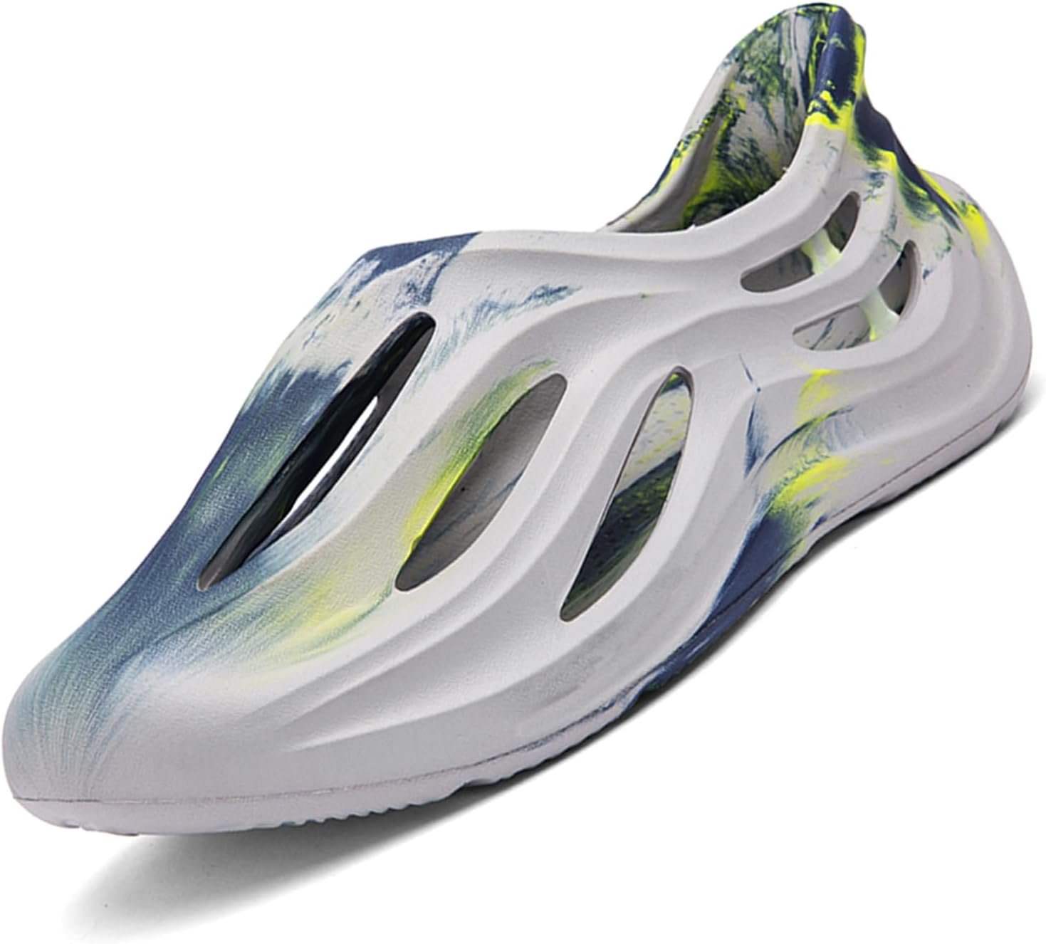 

Кроссовки Foam Runner для мужчин и женщин, без шнурков, с вырезами, в стиле Foam Runner, легкие, долговечные, из EVA, дышащие, мягкие тапочки-облака для мужчин и женщин Inkuil, серый