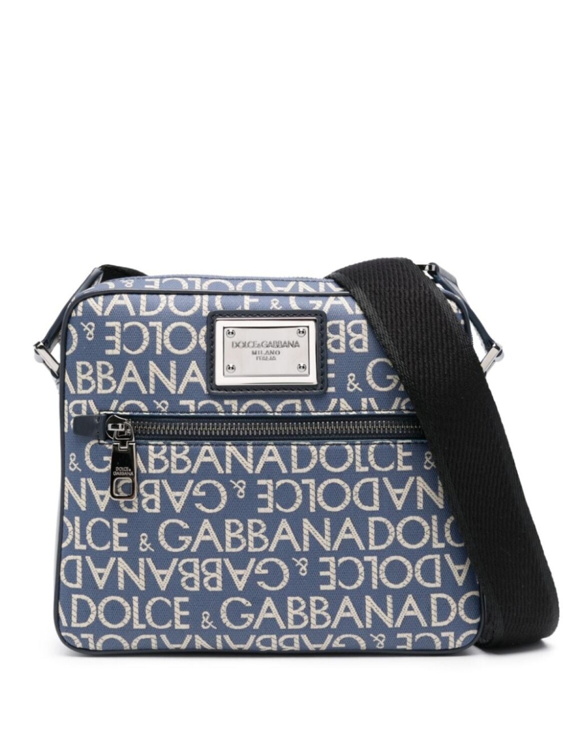 

Dolce & Gabbana сумка-мессенджер с жаккардовым логотипом, синий