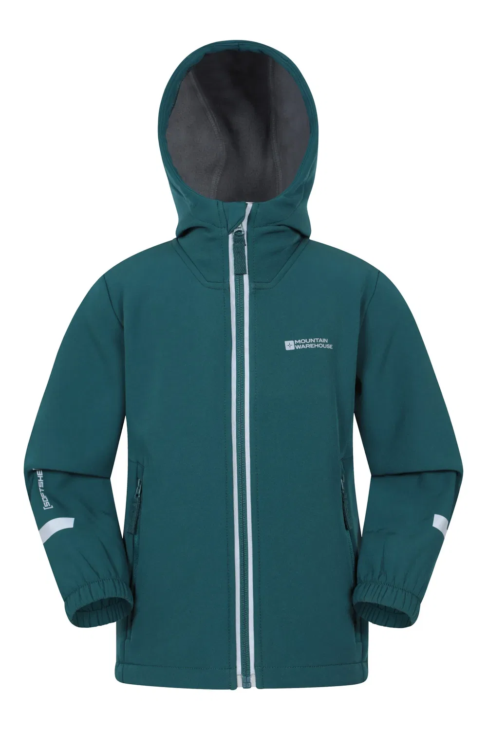 Детская софтшелл куртка с капюшоном Huxley Mountain Warehouse, синий