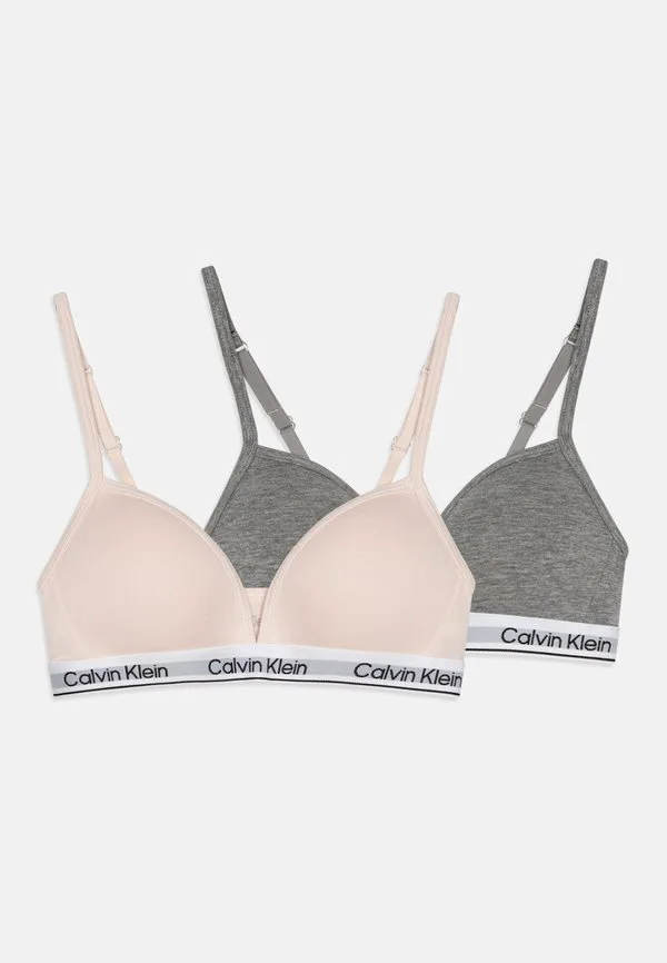 Треугольный бюстгальтер (2 шт.) Calvin Klein Underwear, Silver Peony/Grey Heather