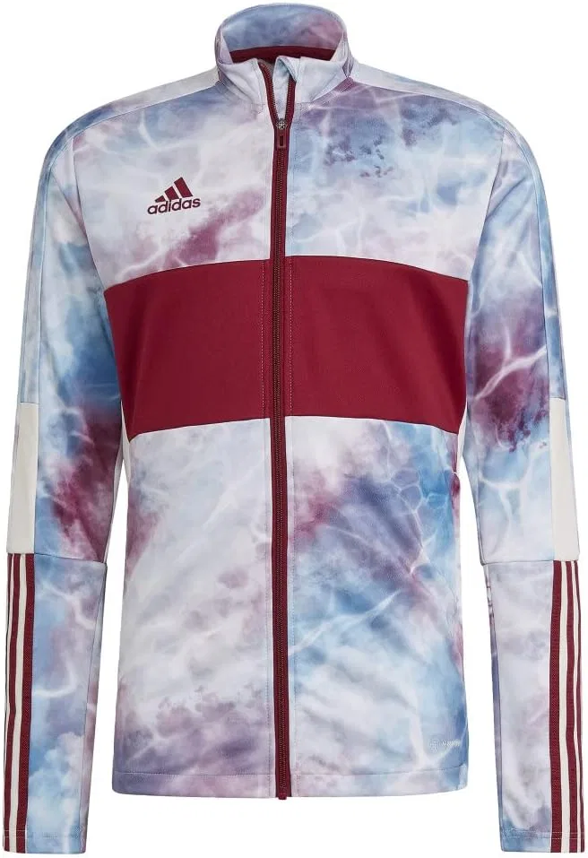Толстовка для бега adidas, Legacy Burgundy / App Sky Rush / White