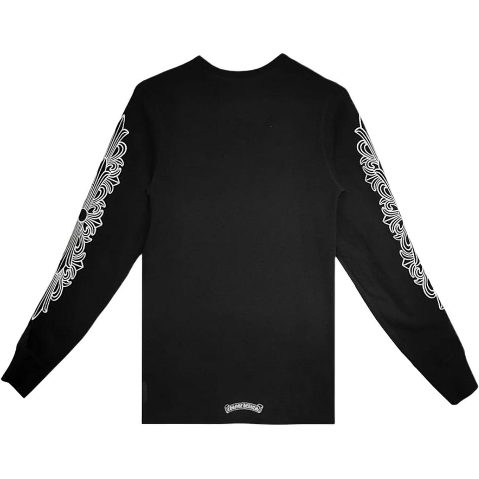 Термофутболка Horseshoe с вафельной текстурой Chrome Hearts, черный — фото 3