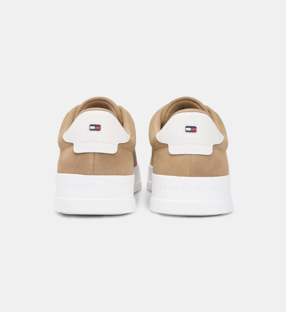Низкие кеды с эффектом замши Tommy Hilfiger, бежевый — фото 3