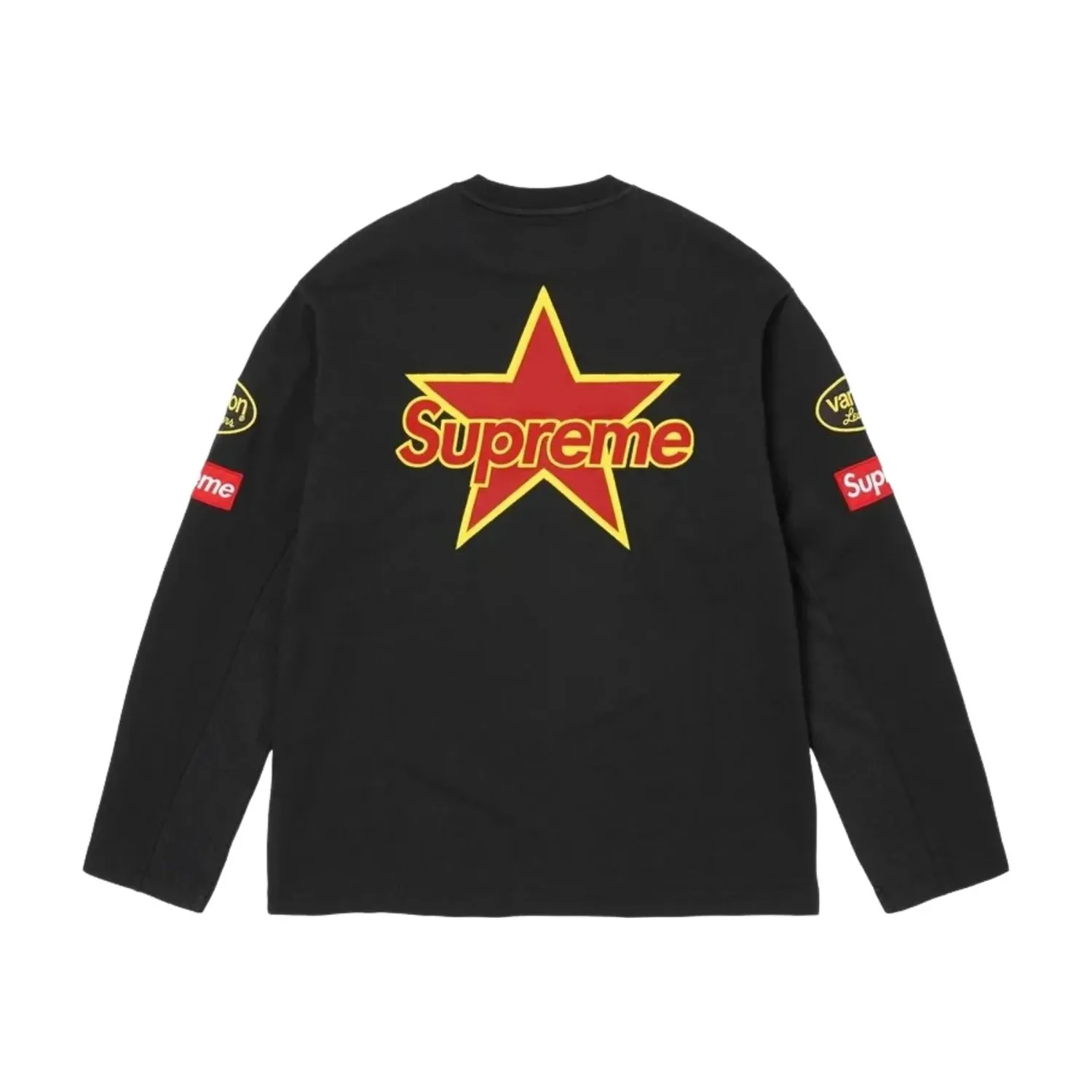 Футболка Supreme x Vanson Leathers SS26 с длинными рукавами, цвет «черный» — фото 2