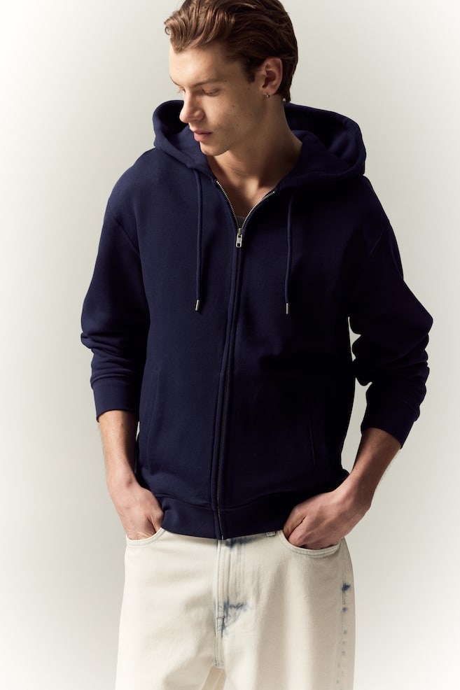 

Куртка прямого кроя с капюшоном H&M, синий