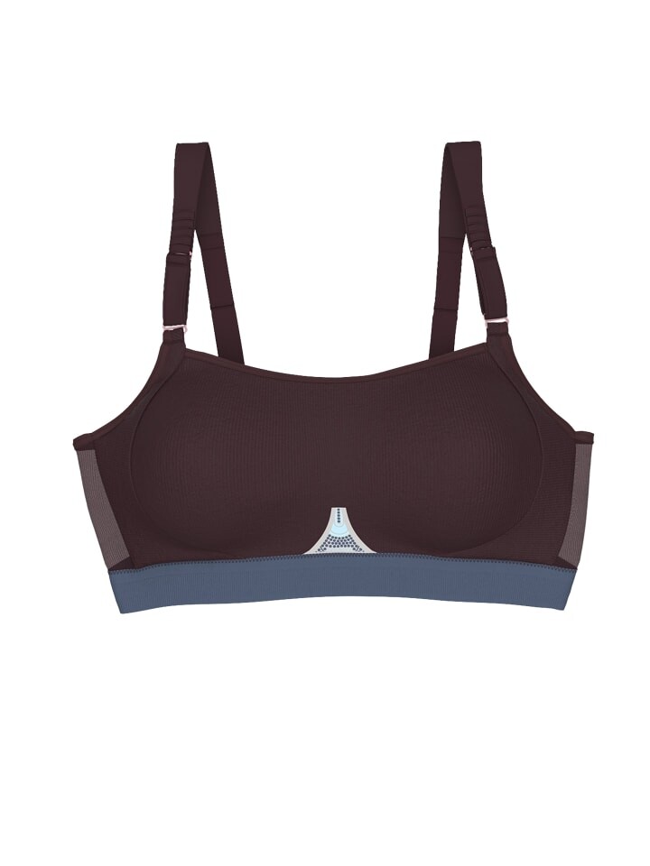 

Спортивные бюстгальтер triaction by Triumph Gravity Lite, цвет deep burgundy