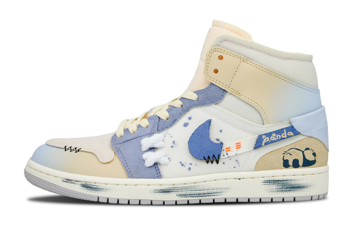 

Jordan Air Jordan 1 винтажные баскетбольные кроссовки мужские, Gradient beige blue, Синий, Jordan Air Jordan 1 винтажные баскетбольные кроссовки мужские, Gradient beige blue