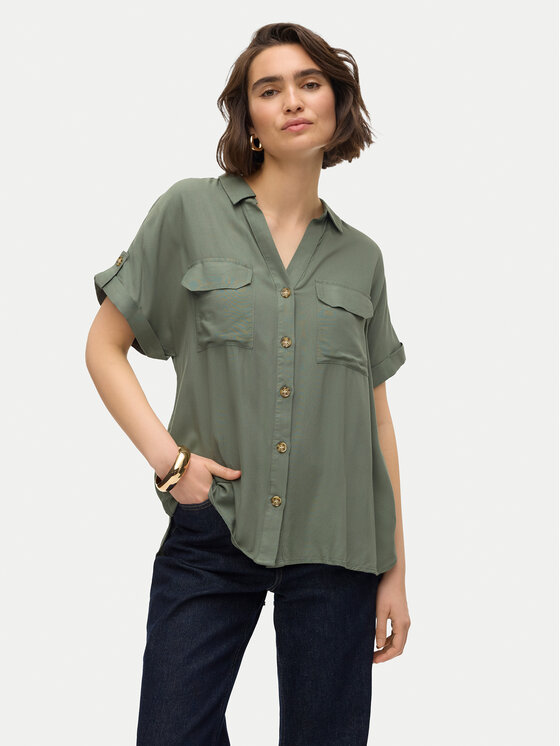 

Рубашка обычного кроя Bumpy 10310139 Vero Moda, зеленый
