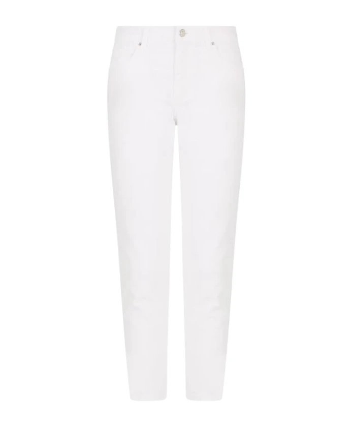 

Белые узкие джинсы с китайской вышивкой Armani Exchange, белый