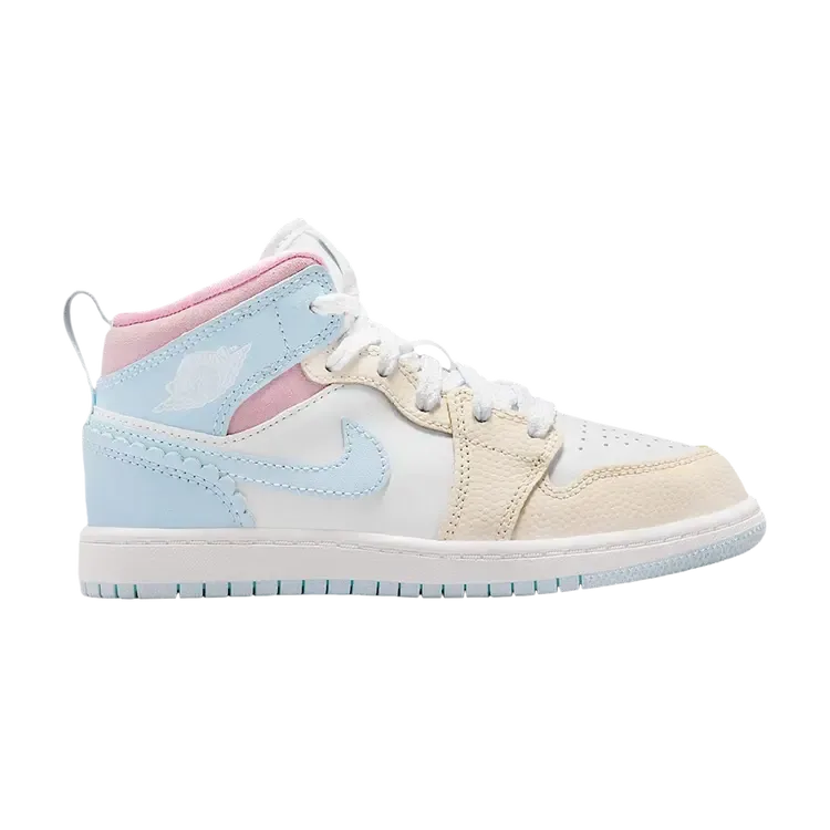 Air Jordan Jordan 1 Mid SE PS 'Half Blue Pale Ivory'