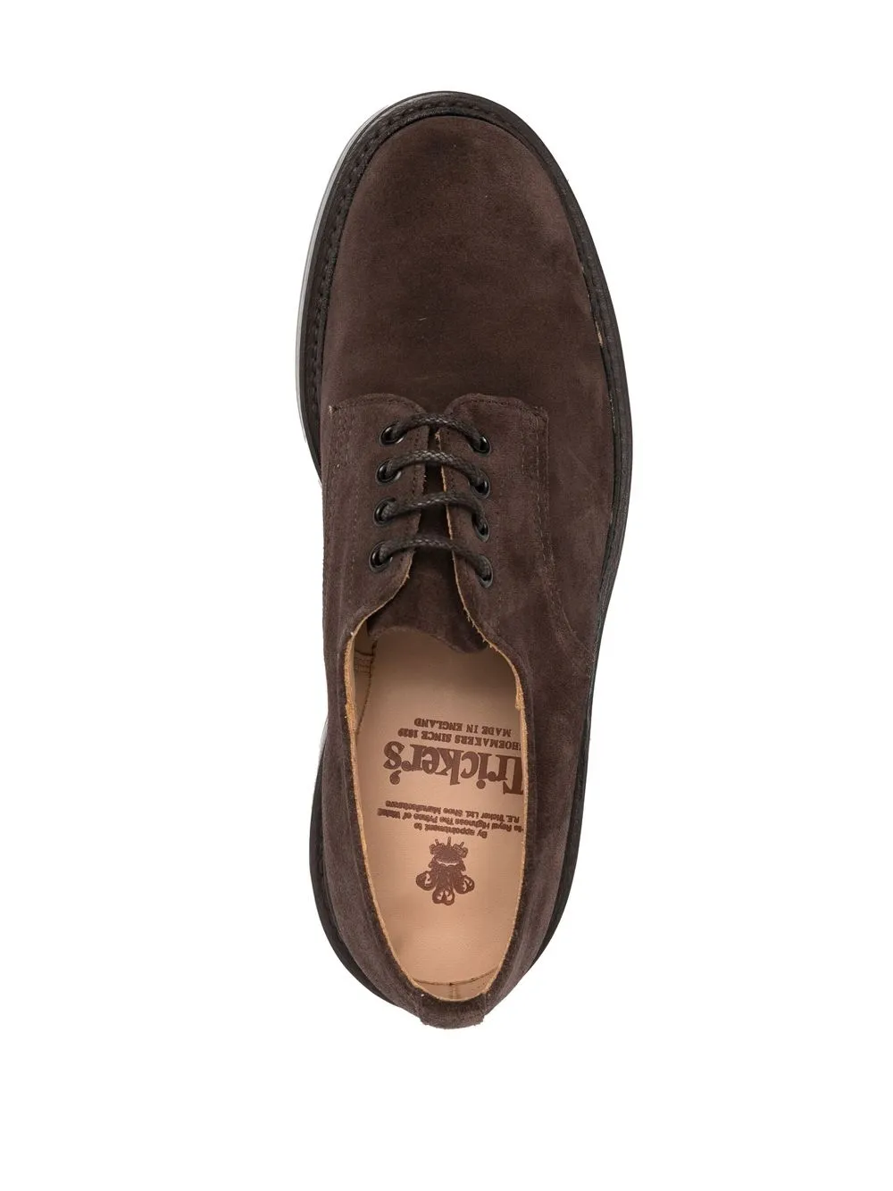 Дерби на шнуровке Tricker's, коричневый — фото 4