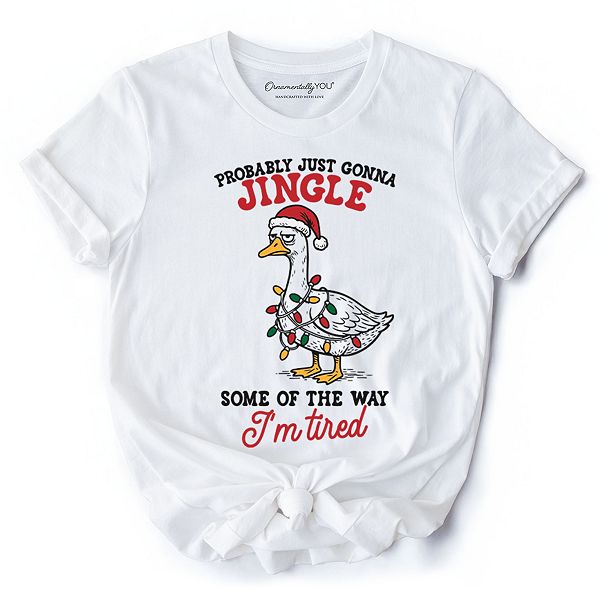 

Футболка с саркастичным рождественским гусем Ornamentallyyou