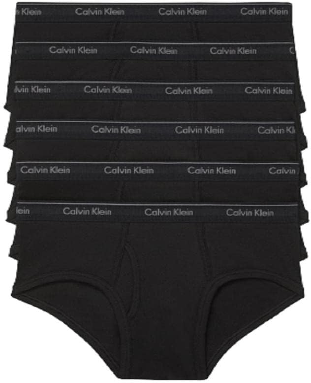 

Мужские классические хлопковые трусы Calvin Klein, упаковка, 6 Black