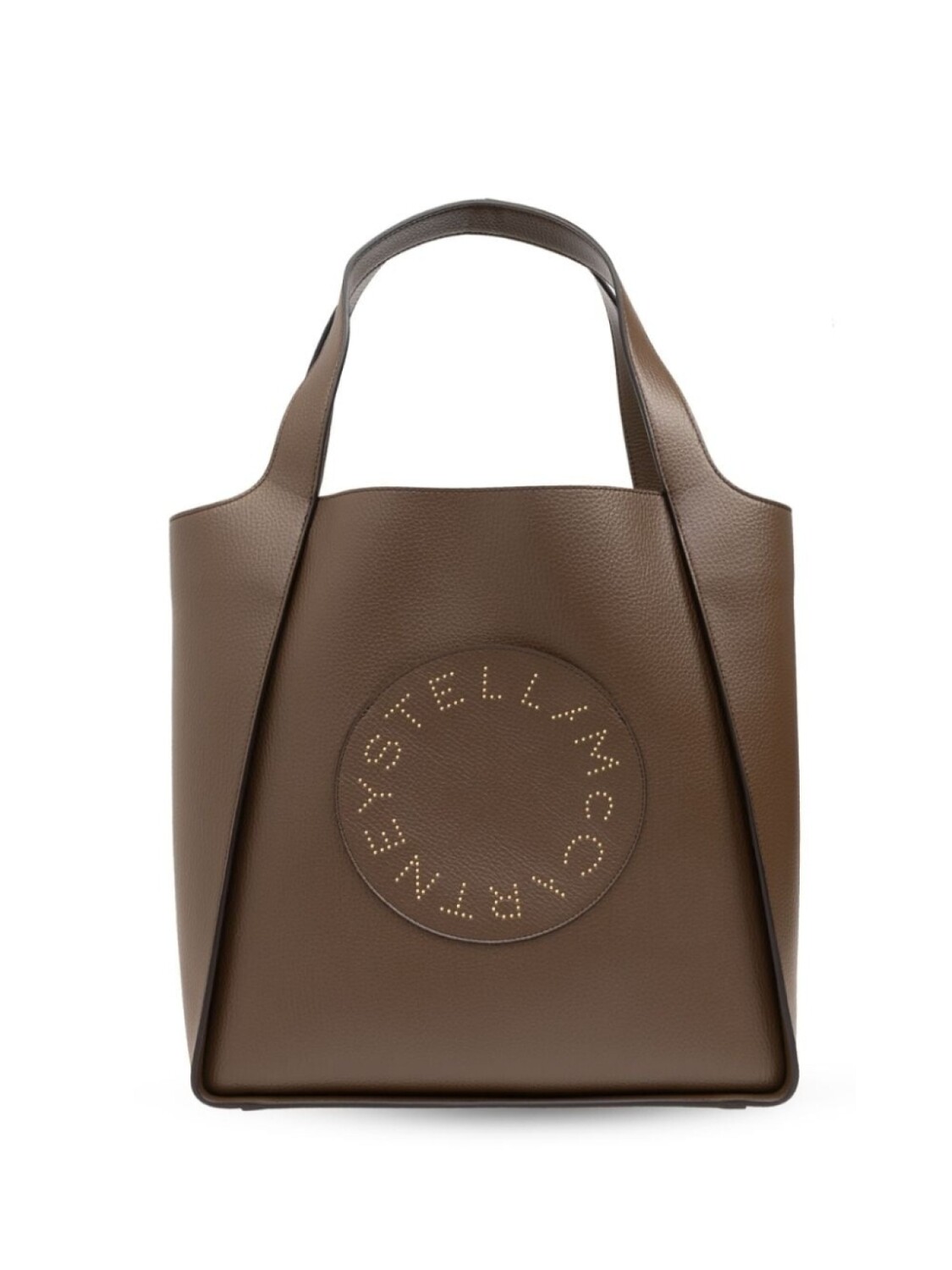 

Stella McCartney сумка-тоут с перфорированным логотипом, коричневый