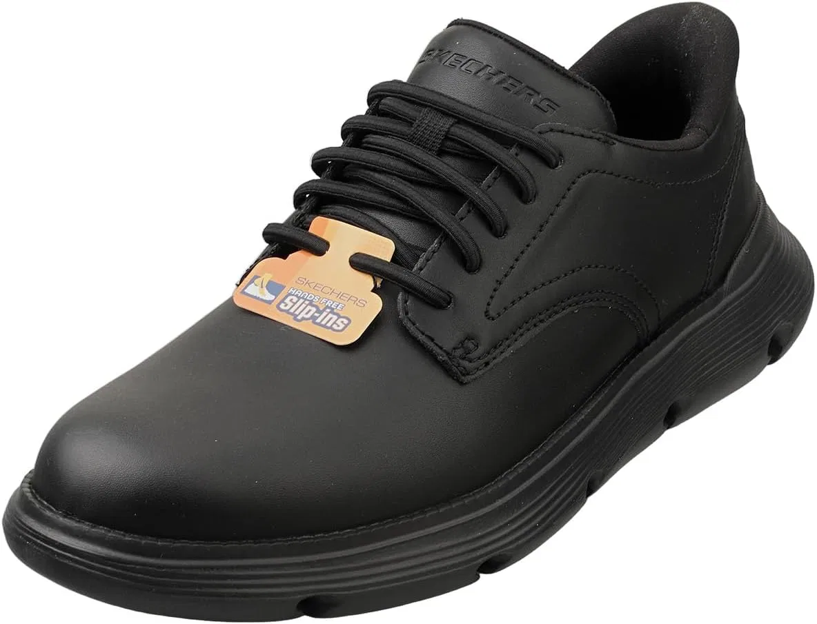 Мужские кроссовки Skechers Garza, Black Leather Synthetic