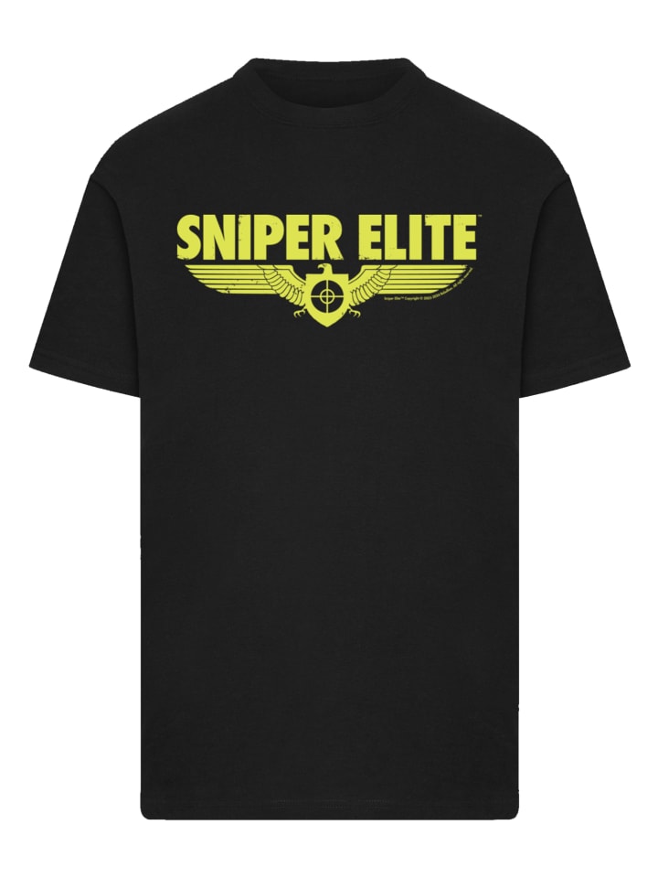 

Футболка Sniper Elite с желтым логотипом черного цвета F4NT4STIC, Черный, Футболка Sniper Elite с желтым логотипом черного цвета F4NT4STIC