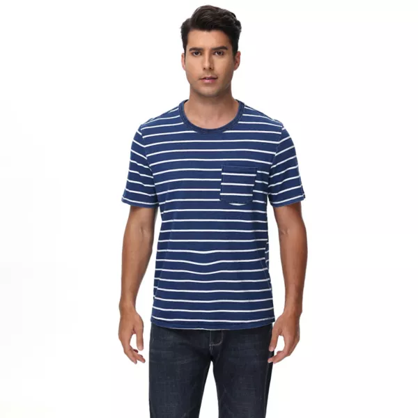 

Мужская трикотажная футболка в полоску с коротким рукавом Thomas Sterling, цвет mariner stripe