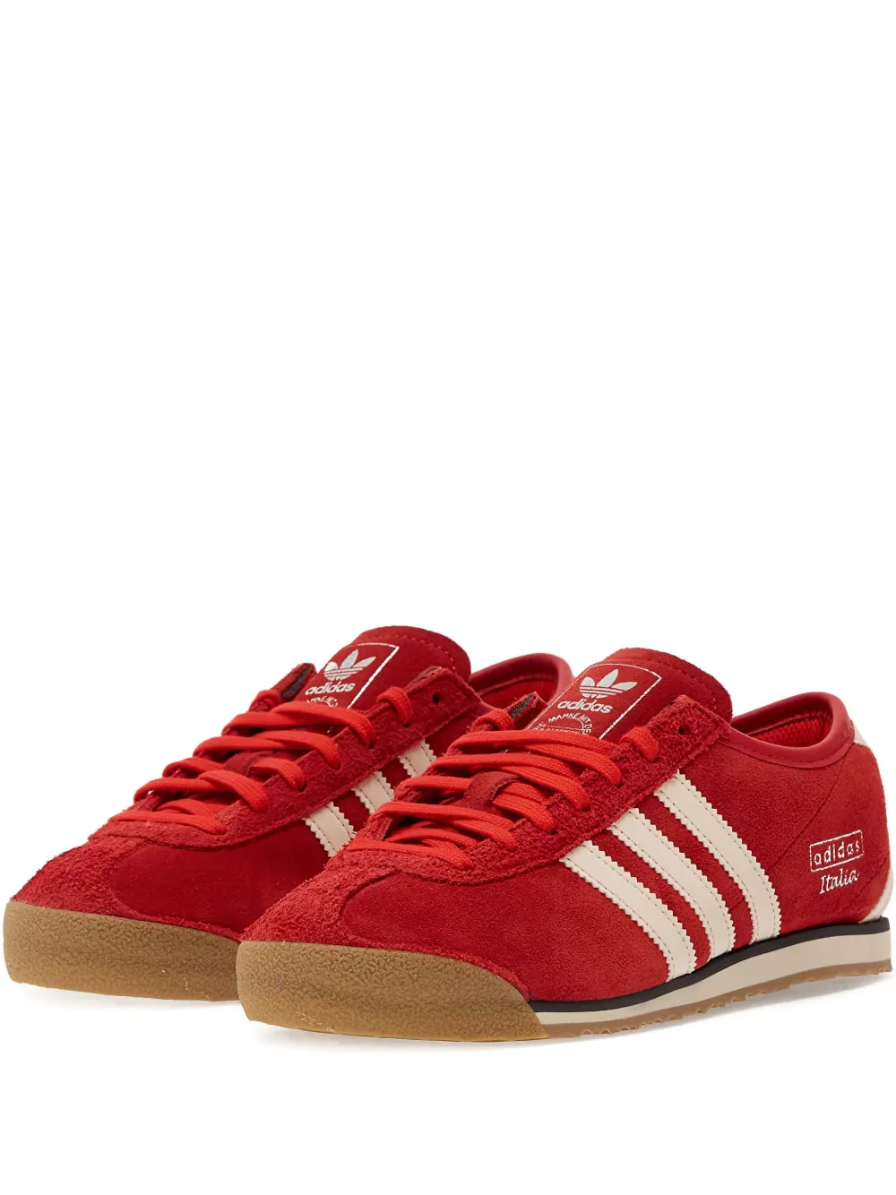Кроссовки из замши adidas, красный