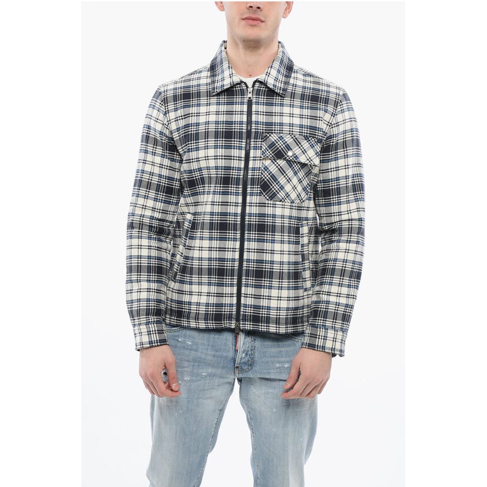

Синяя хлопковая рубашка Woolrich, Blue