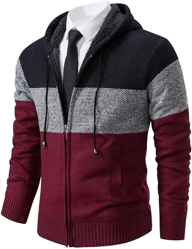 

Мужской худи с полосками и капюшоном Vsadsau