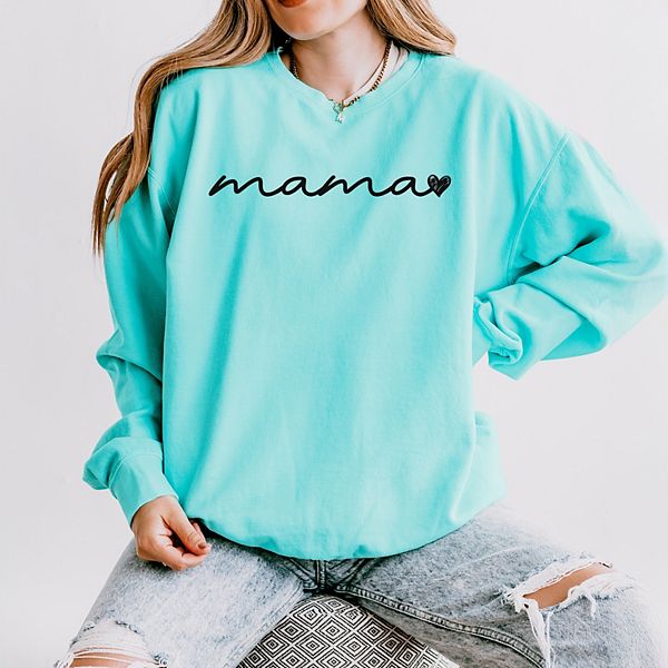

Свитшот Mama cursive heart легкий garment dyed Simply Sage Market, Зеленый, Свитшот Mama cursive heart легкий garment dyed Simply Sage Market