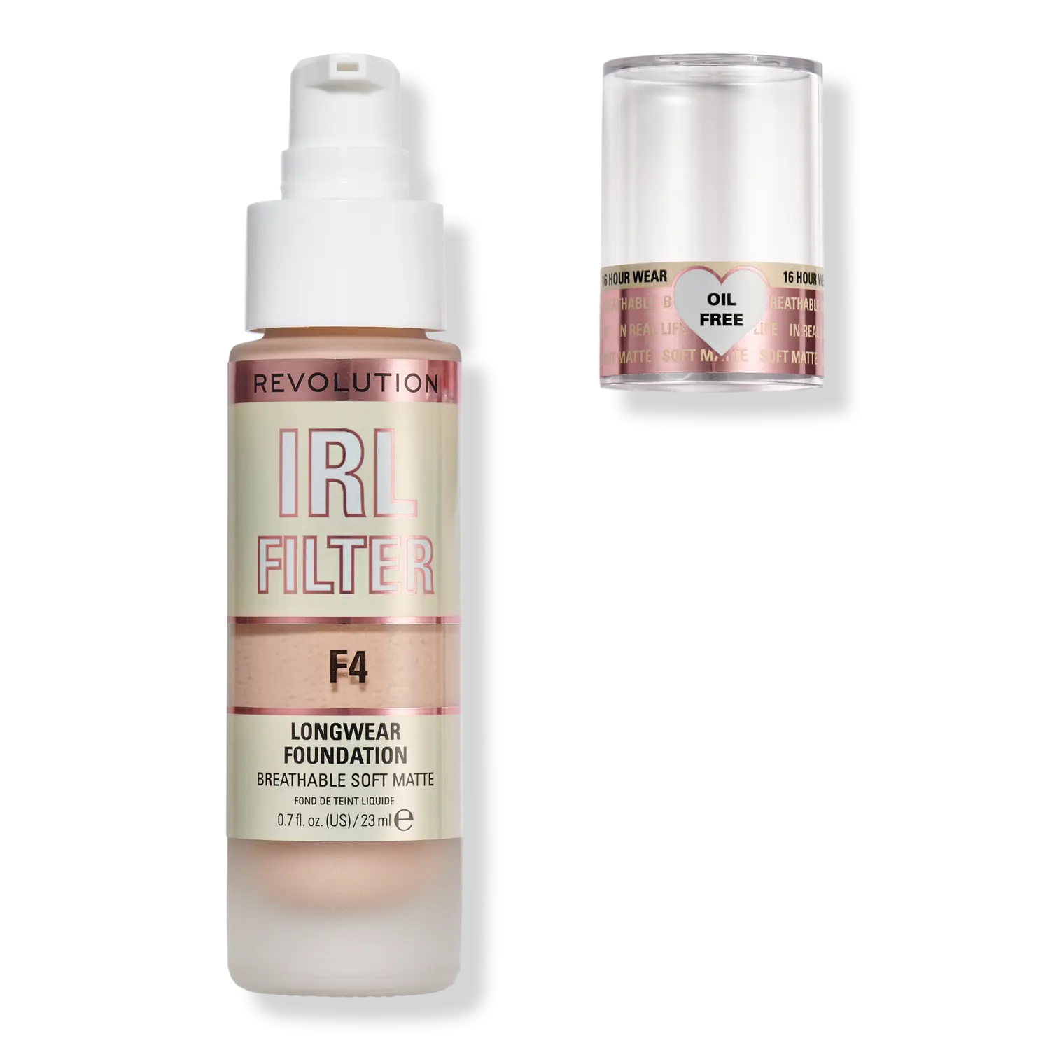 

Тональный крем IRL Filter Longwear Foundation Revolution Beauty, F4 (light skin tones with a pink undertone)