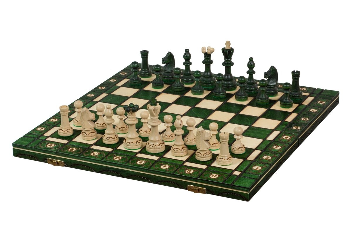 

ДЕРЕВЯННЫЙ ШАХМАТНЫЙ СЕНАТОР, зеленый Sunrise Chess & Games