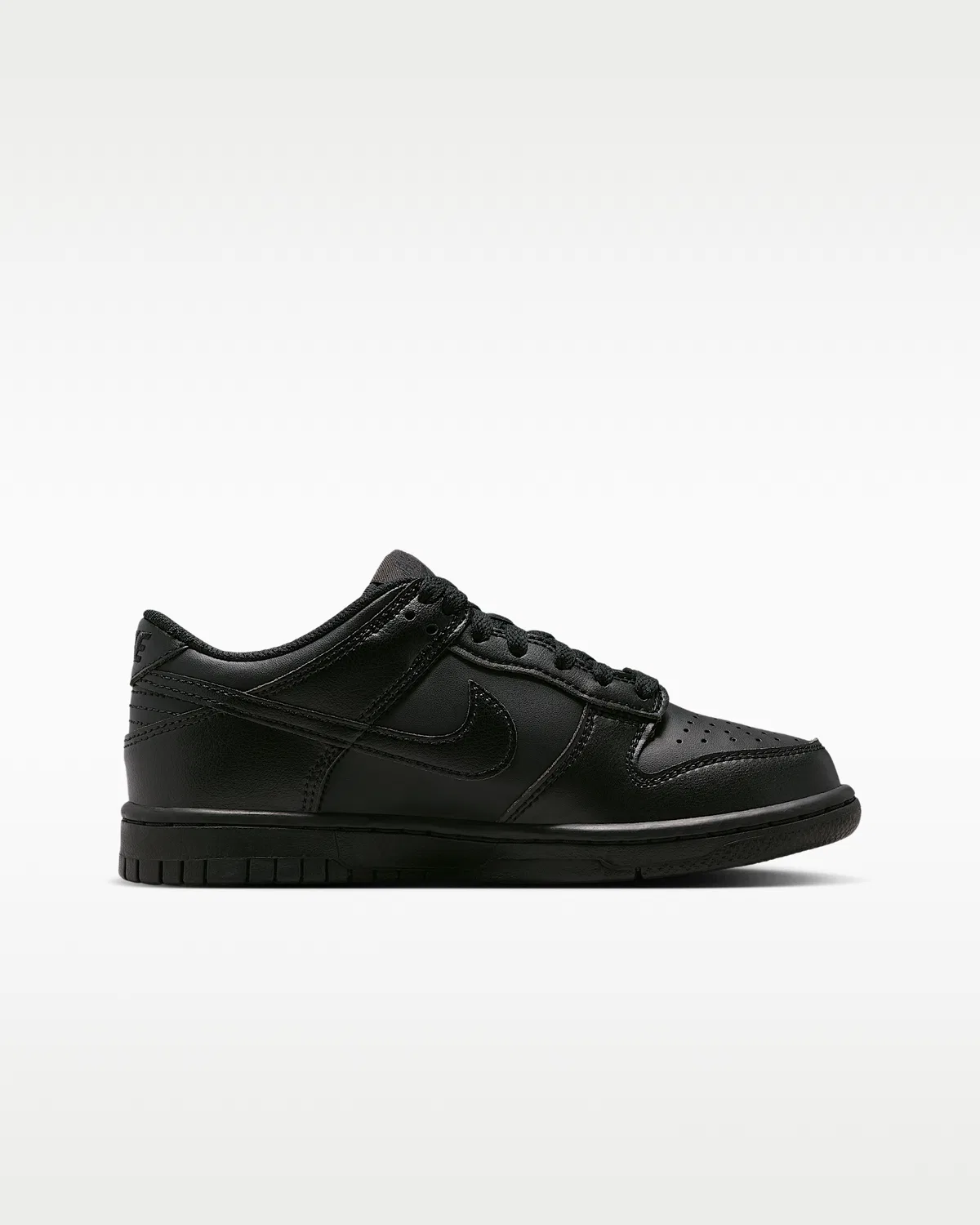 Кроссовки Nike Dunk Low для детей, Black/Black/Black — фото 3