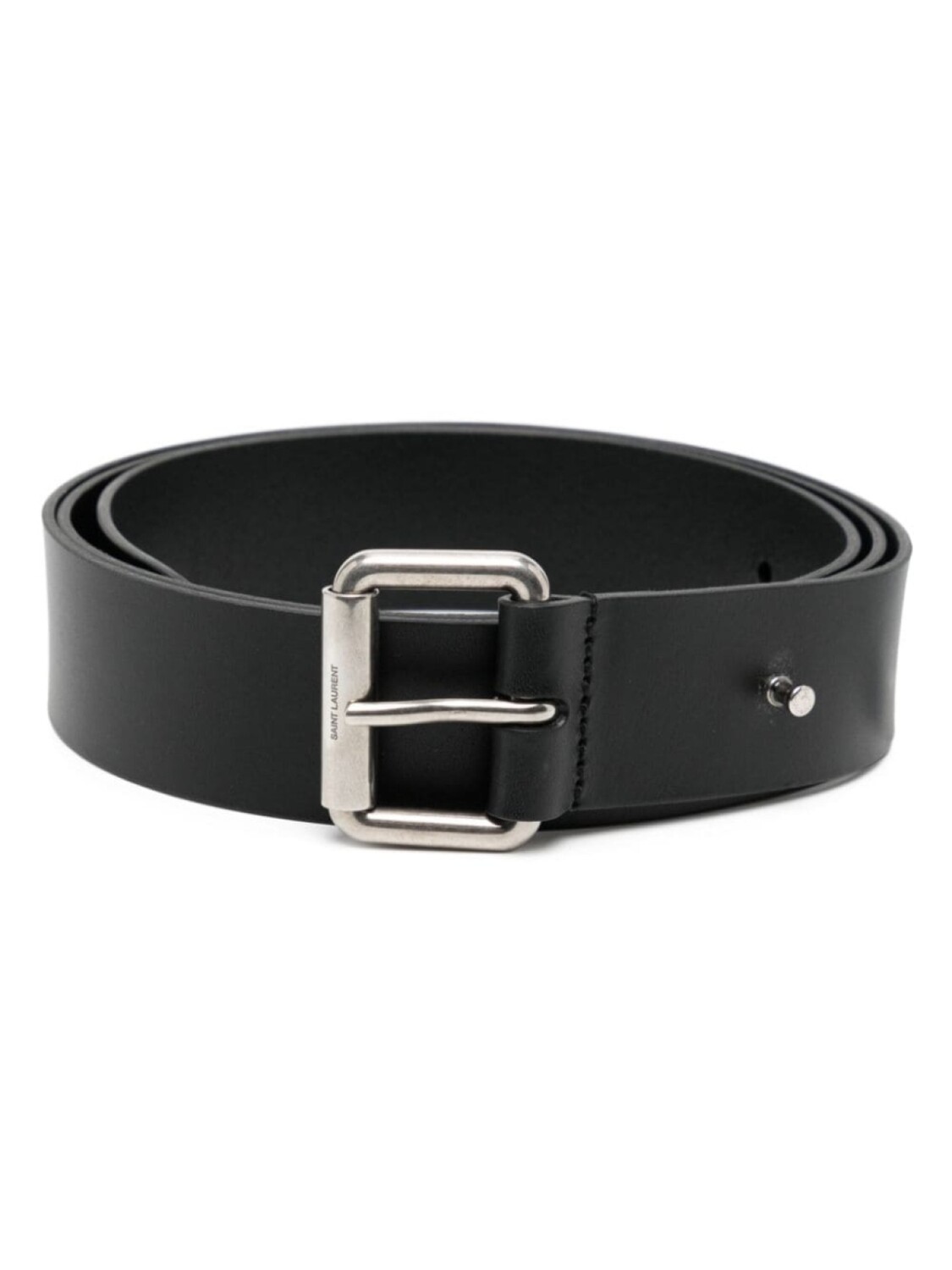 

Saint Laurent Motorcycle leather belt, черный