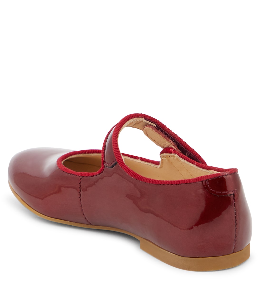 Туфли Mary Jane из лаковой кожи Daisy Baby Pom d'Api, Vernis Metal Rubis — фото 3
