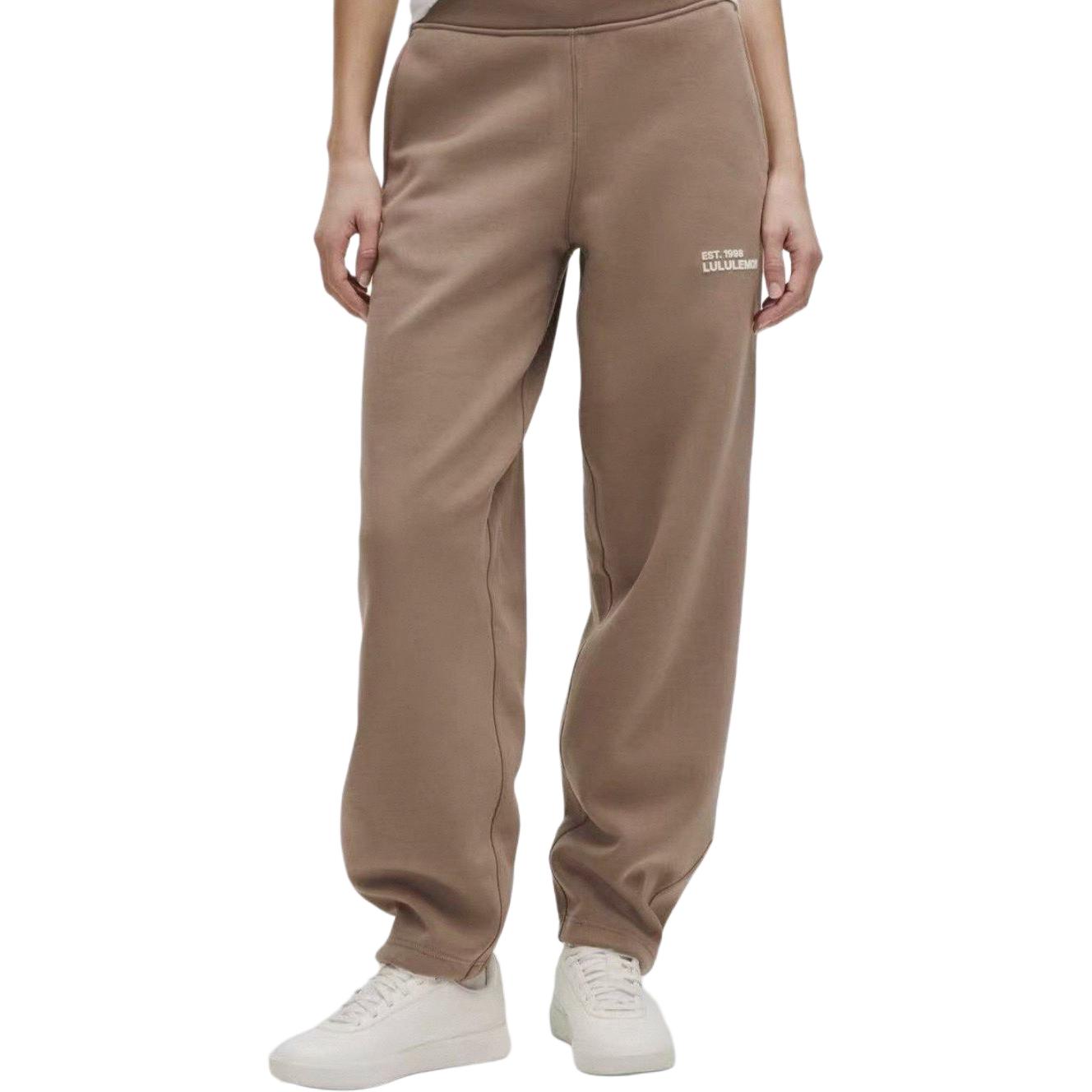 

Утепленные спортивные штаны женские Lululemon, красно-оранжевый