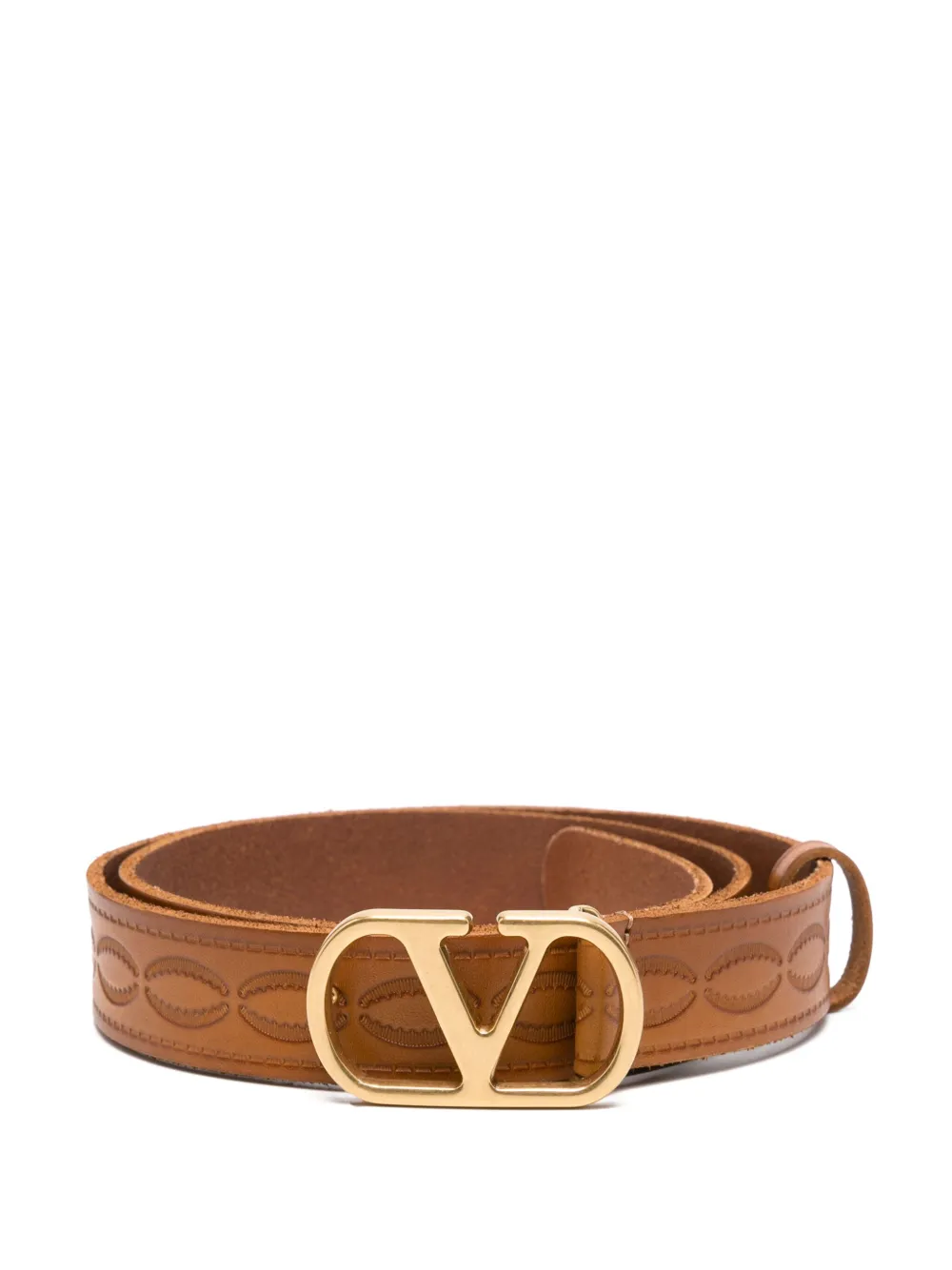 

Ремень с логотипом VLogo Signature VALENTINO GARAVANI, коричневый