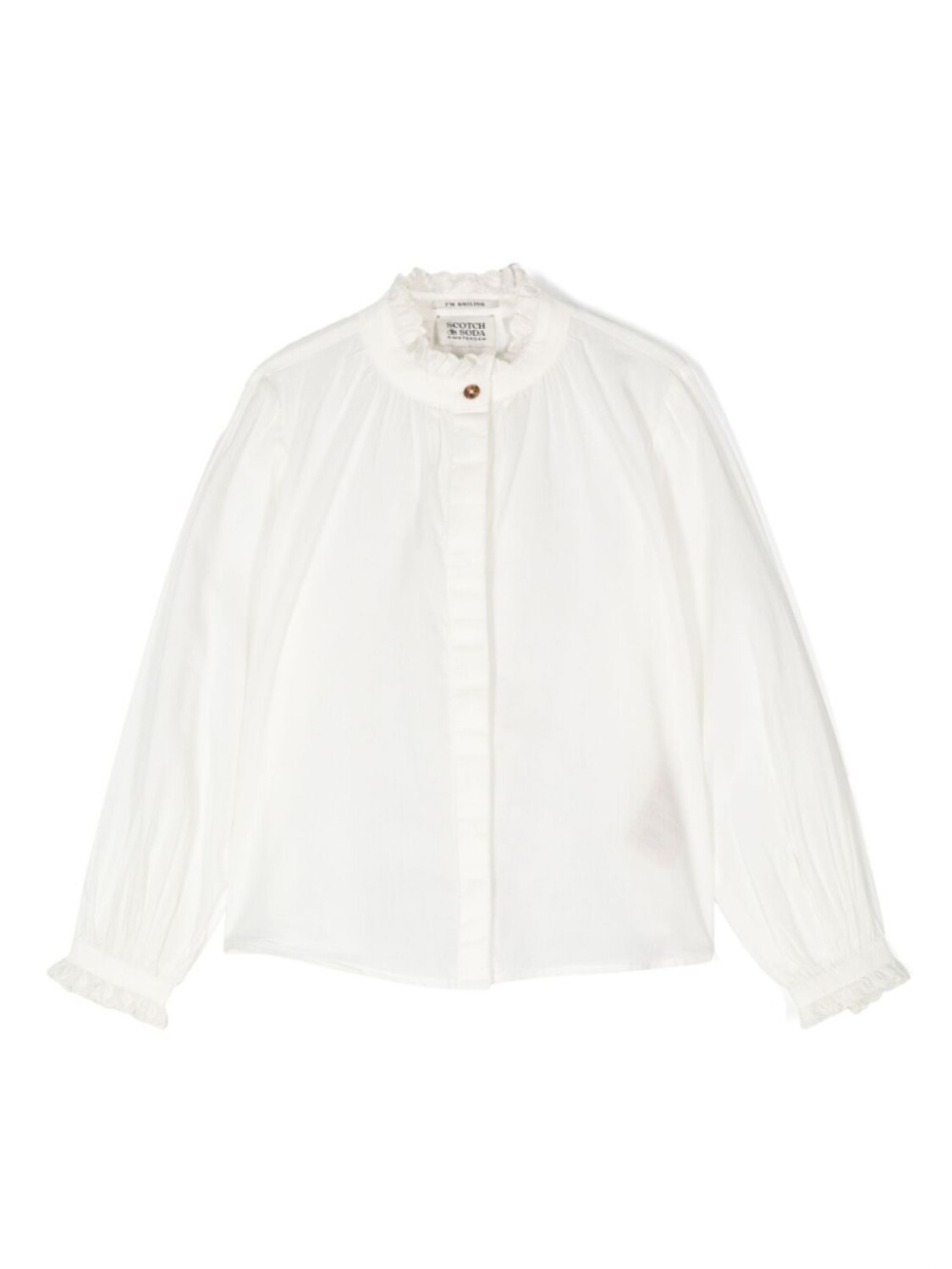 

Блузка с оборками Scotch & Soda, белый