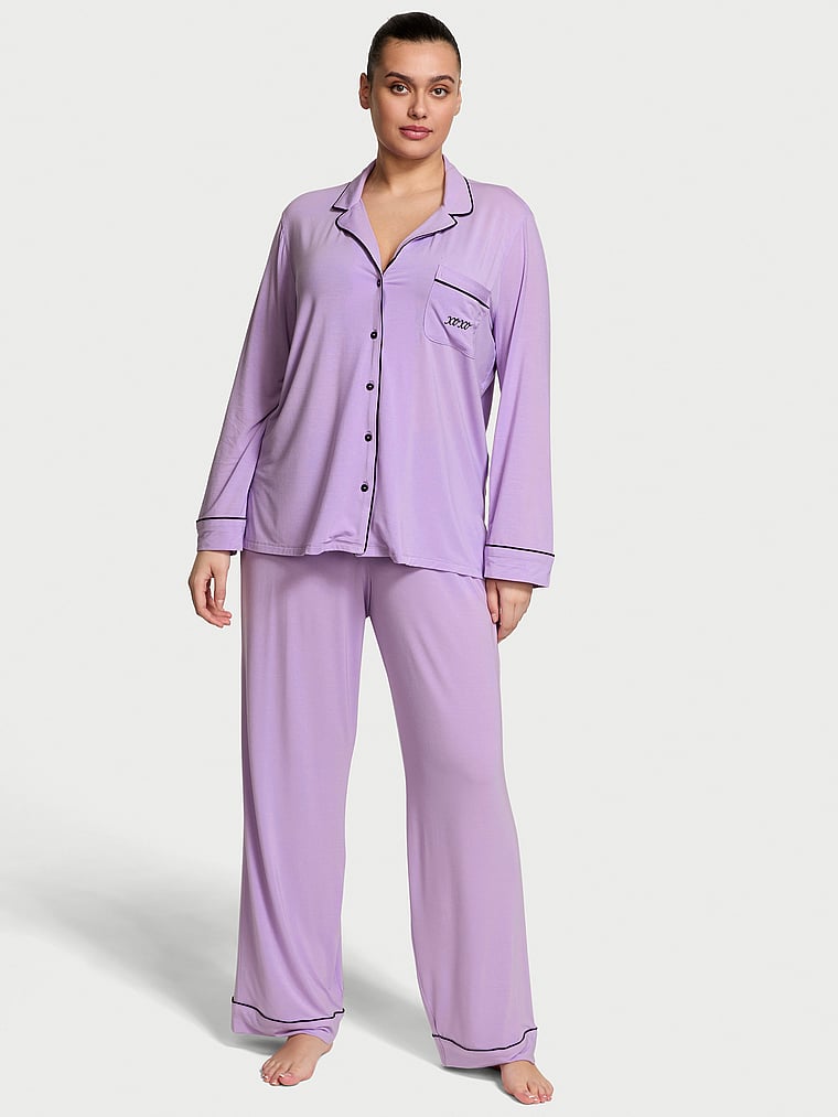 

Мягкий длинный пижамный комплект из модала Victoria'S Secret, мультиколор
