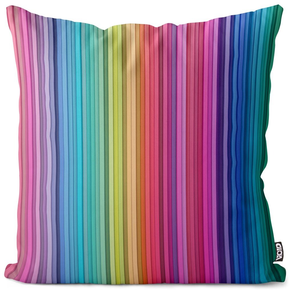 

Чехол на подушку VOID Color Stripes, чехол для подушки из полиэстера, водонепроницаемый, для улицы и дома, размер подушки: 60 x 60 см