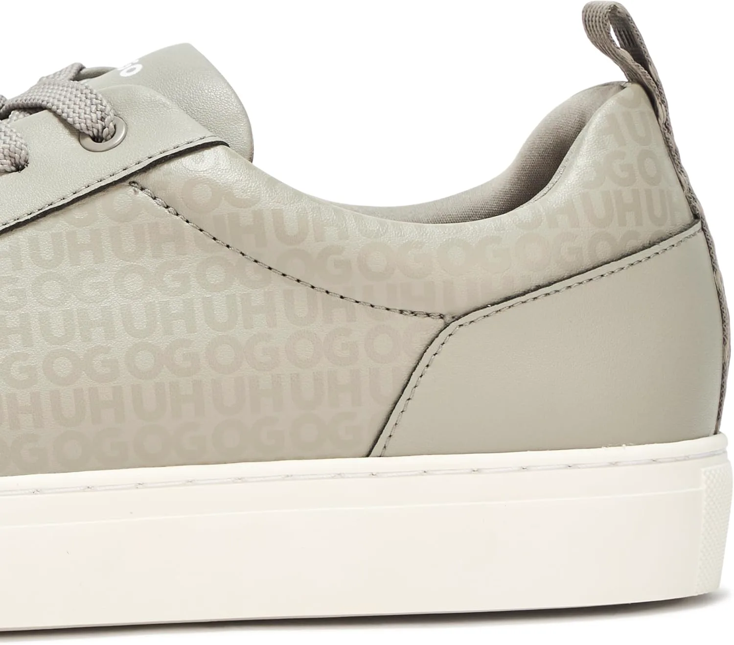 Кроссовки Hugo Mens Morrie с низким профилем, из кожи, дружелюбный стиль, серый — фото 4