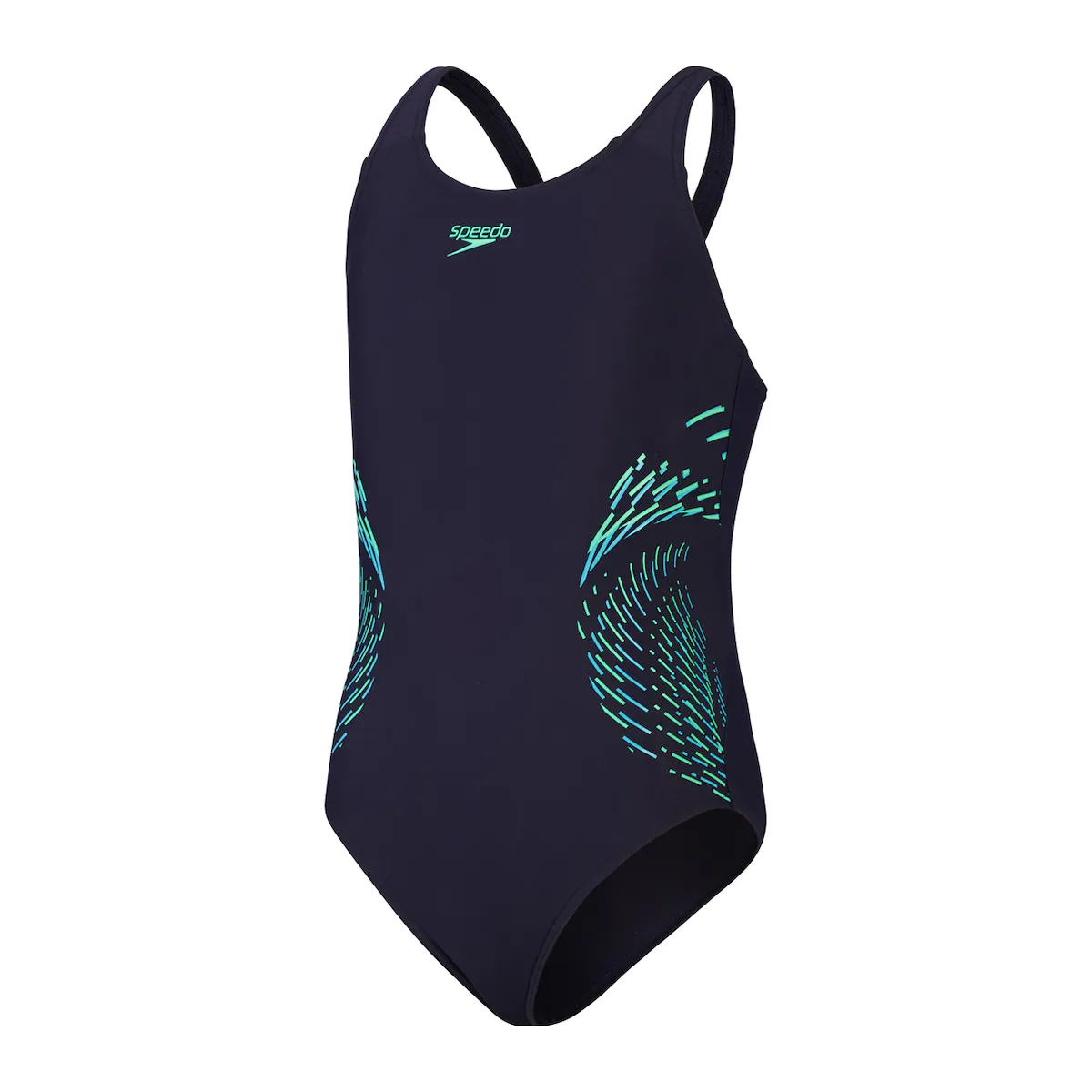 

Плавки-шорты Speedo для девочек с открытой спиной, бирюзовый