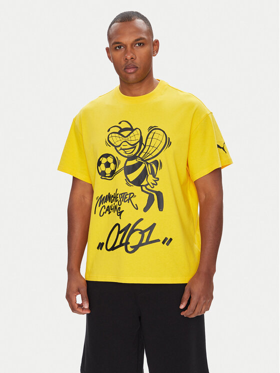 

Футболка обычного кроя CWC Hoops x Man City 631696 Puma, желтый