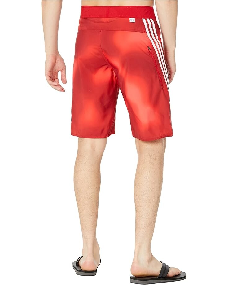 

Шорты для плавания Adidas Melbourne Graphic 21" Boardshorts, цвет Vivid Red/White