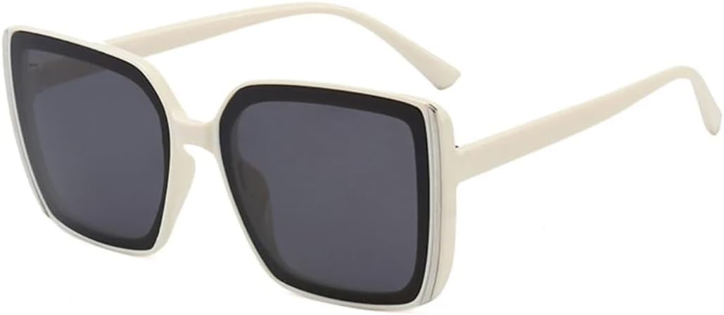 

Большие женские солнцезащитные очки в винтажном стиле, роскошные мужские солнцезащитные очки для лета, путешествий, вождения, защита от УФ-излучения UV400 VVTWSSW, Beige Gray