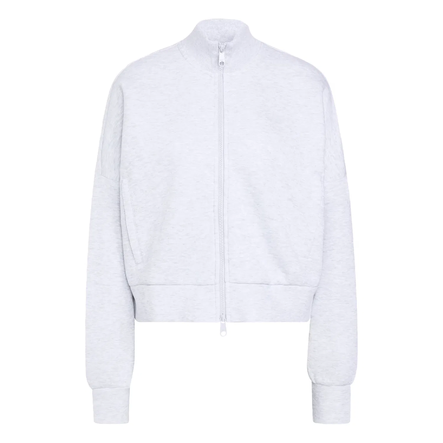 Худи на молнии Adidas Originals Spacer светло-серого цвета