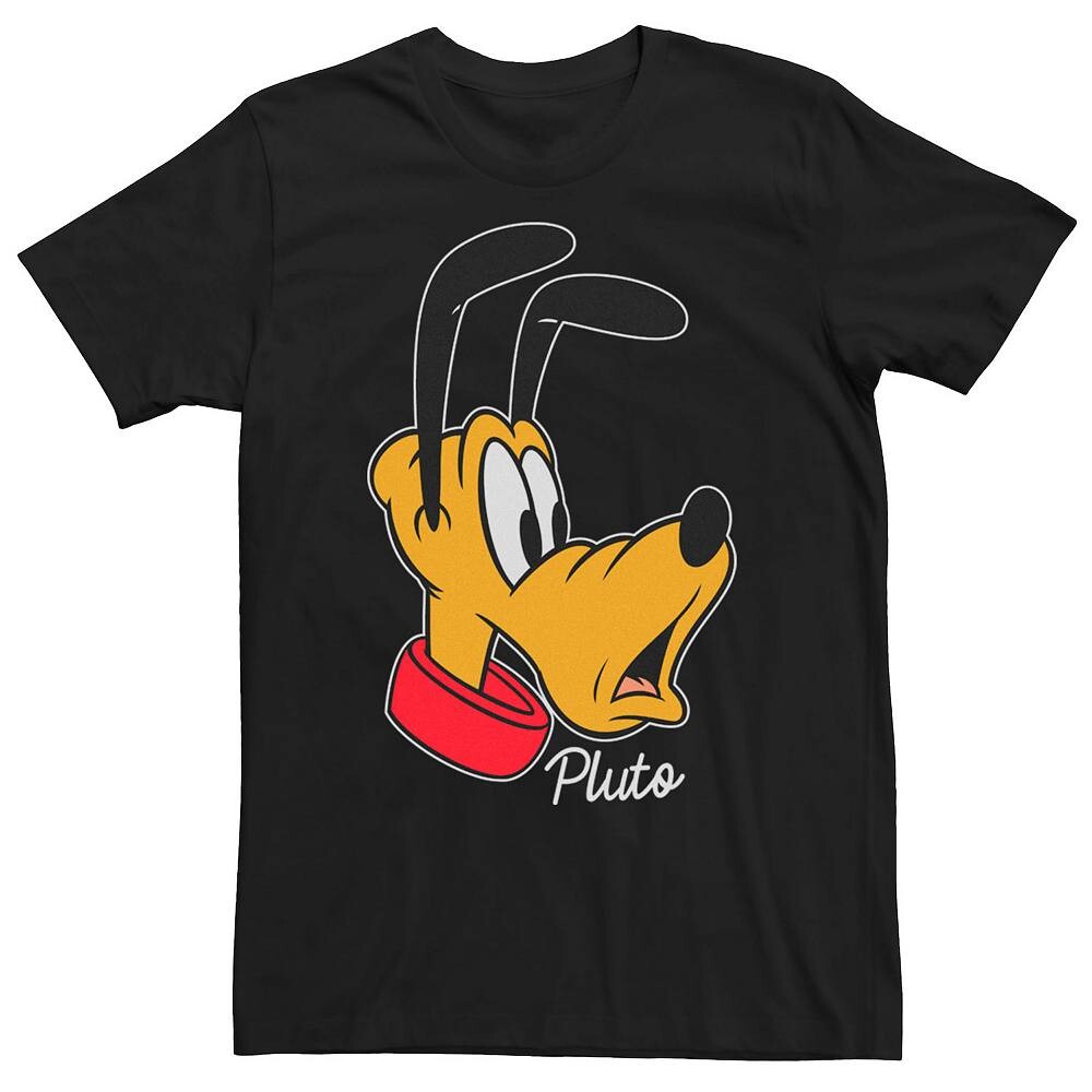

Мужская футболка Disney's Pluto с портретом удивленного лица, черный