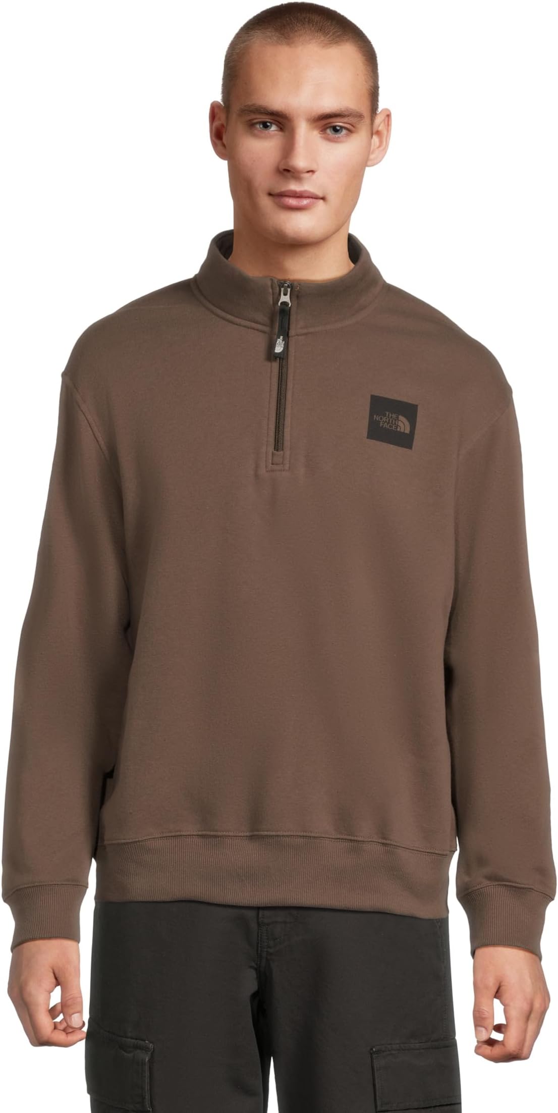

Толстовка The North Face Box Half Dome ¼ Zip, цвет Smokey Brown